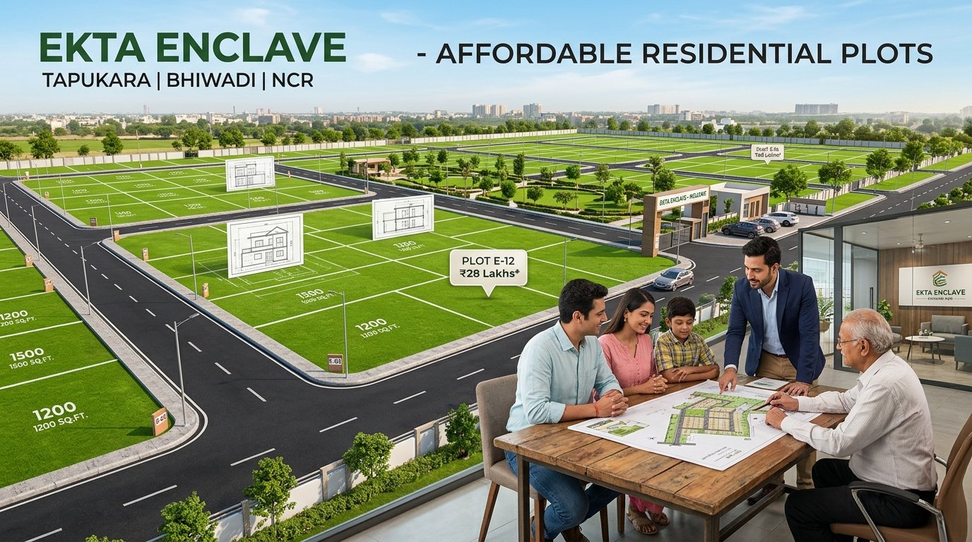 Where Can You Find Affordable Plots in Bhiwadi? Complete Ekta Enclave, Tapukara Price Guide